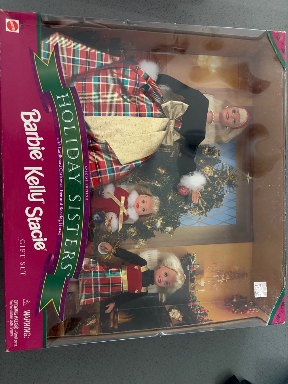 Barbie Holiday Sisters Red Plaid Gift Set